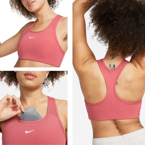 NWT NIKE Dri-FIT Swoosh Women's Medium-Support Padded Sports Bra Plus Size 2X - Picture 1 of 9